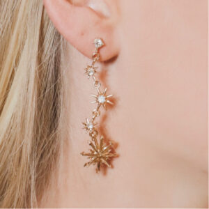 diamond stars earrings